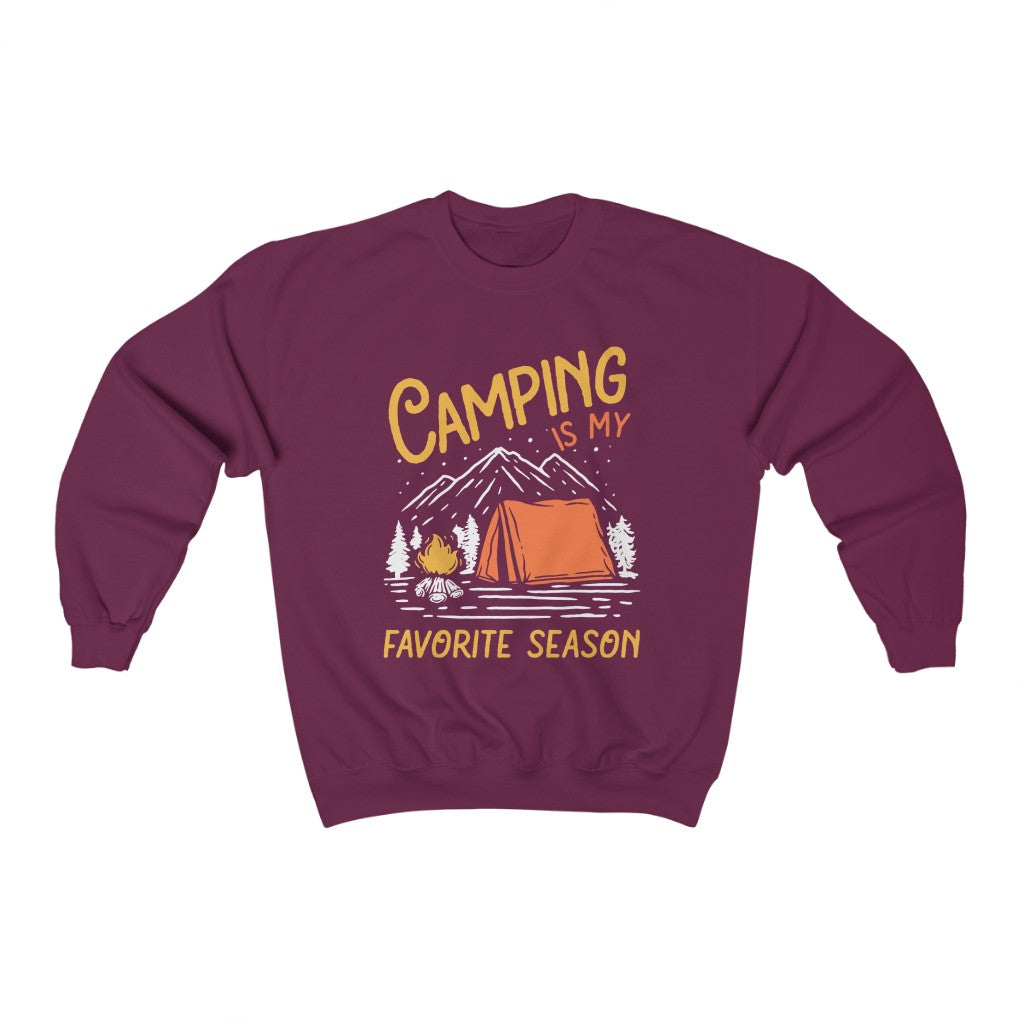 Camping Season Outdoor Adventure Shirt | Camping Gift | Unisex Crewneck Sweatshirt
