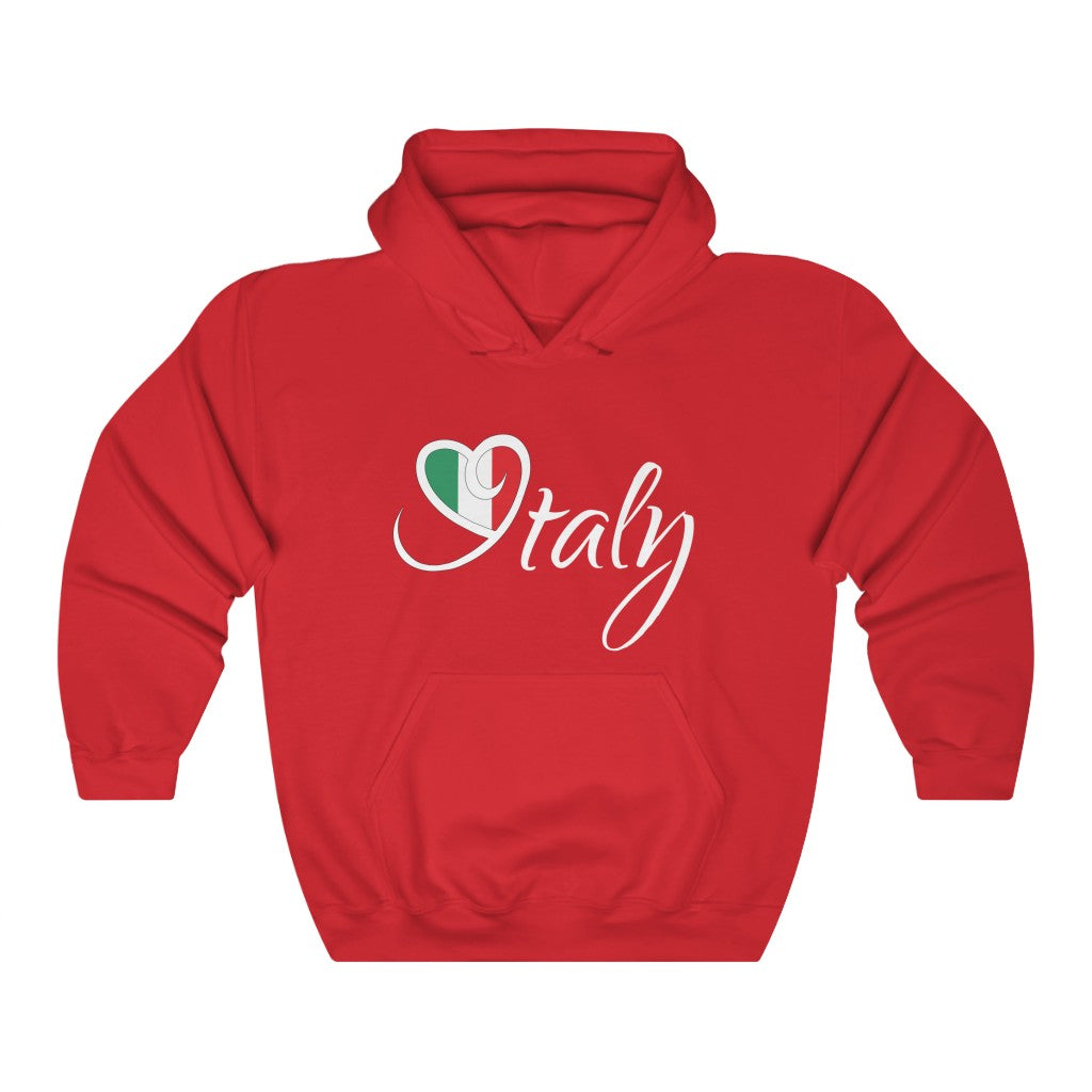 I Love Italy Travel Lover Wanderlust Shirt | Wanderlust Italian Travel Gift | Unisex Hooded Sweatshirt