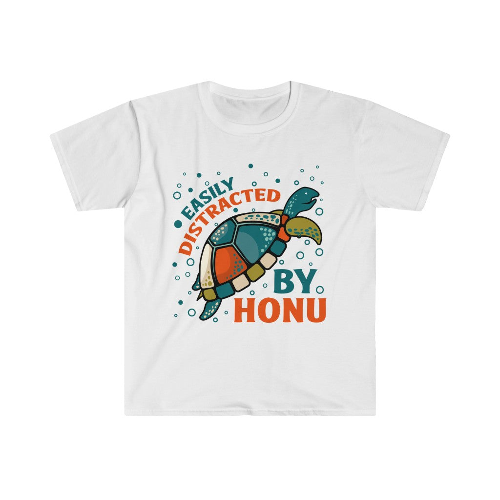 Distracted By Sea Turtles Beach Bum Shirt | Hawaiian Shirt | Unisex Soft Style T-Shirt