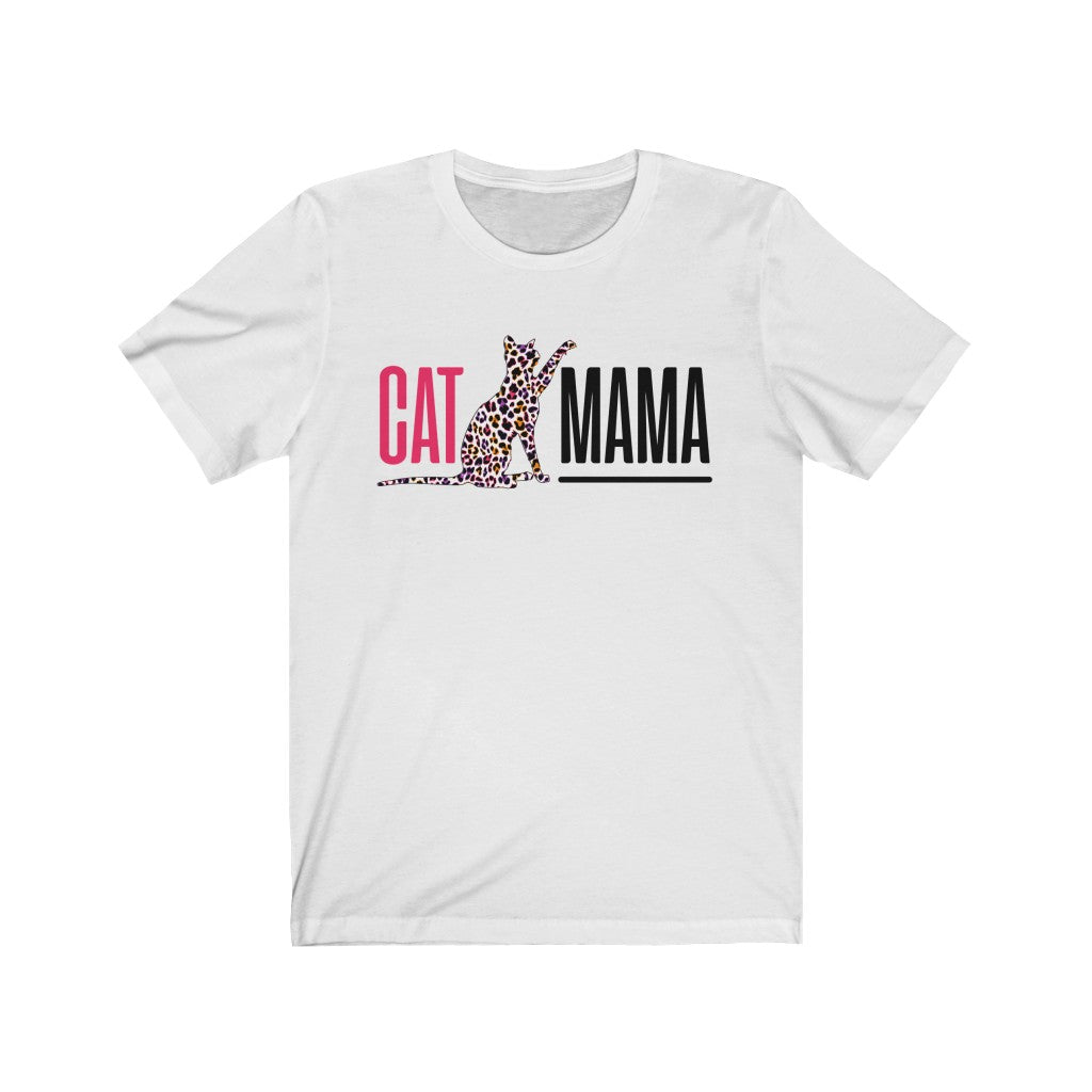 Cat Mama Leopard Print Mom Gift shirt | Mother's Day Gift | Bella Canvas Unisex Jersey T-shirt