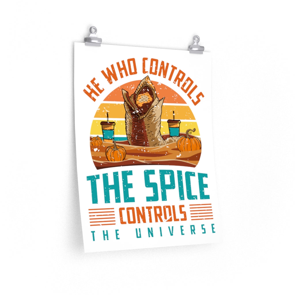 Dune Pumpkin Spice Fall Shirt Art Print | Science Fiction Dune Gift | Premium Matte Fall Decor