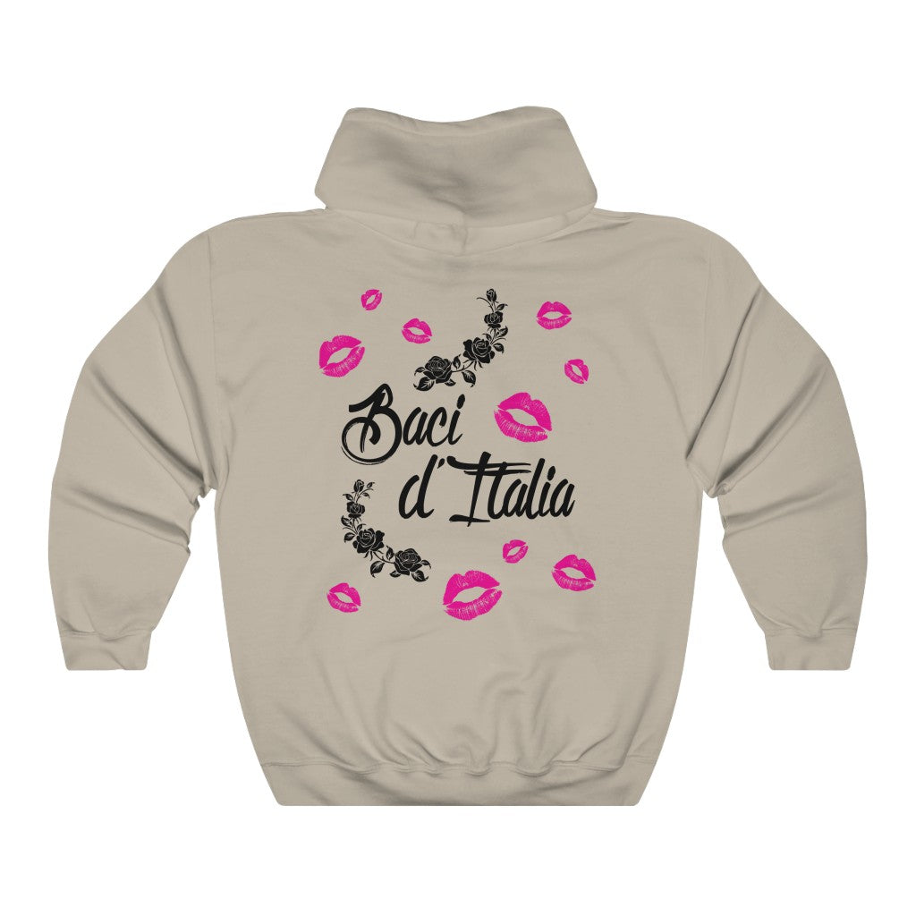 Kisses of Italy Travel Lover T-shirt | Italian Gift | Unisex Hooded Sweatshirt