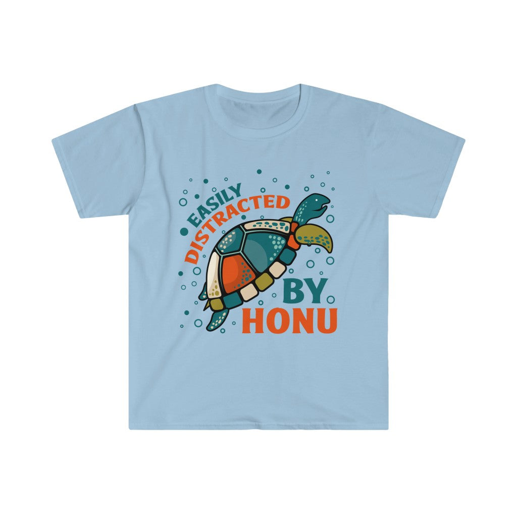 Distracted By Sea Turtles Beach Bum Shirt | Hawaiian Shirt | Unisex Soft Style T-Shirt