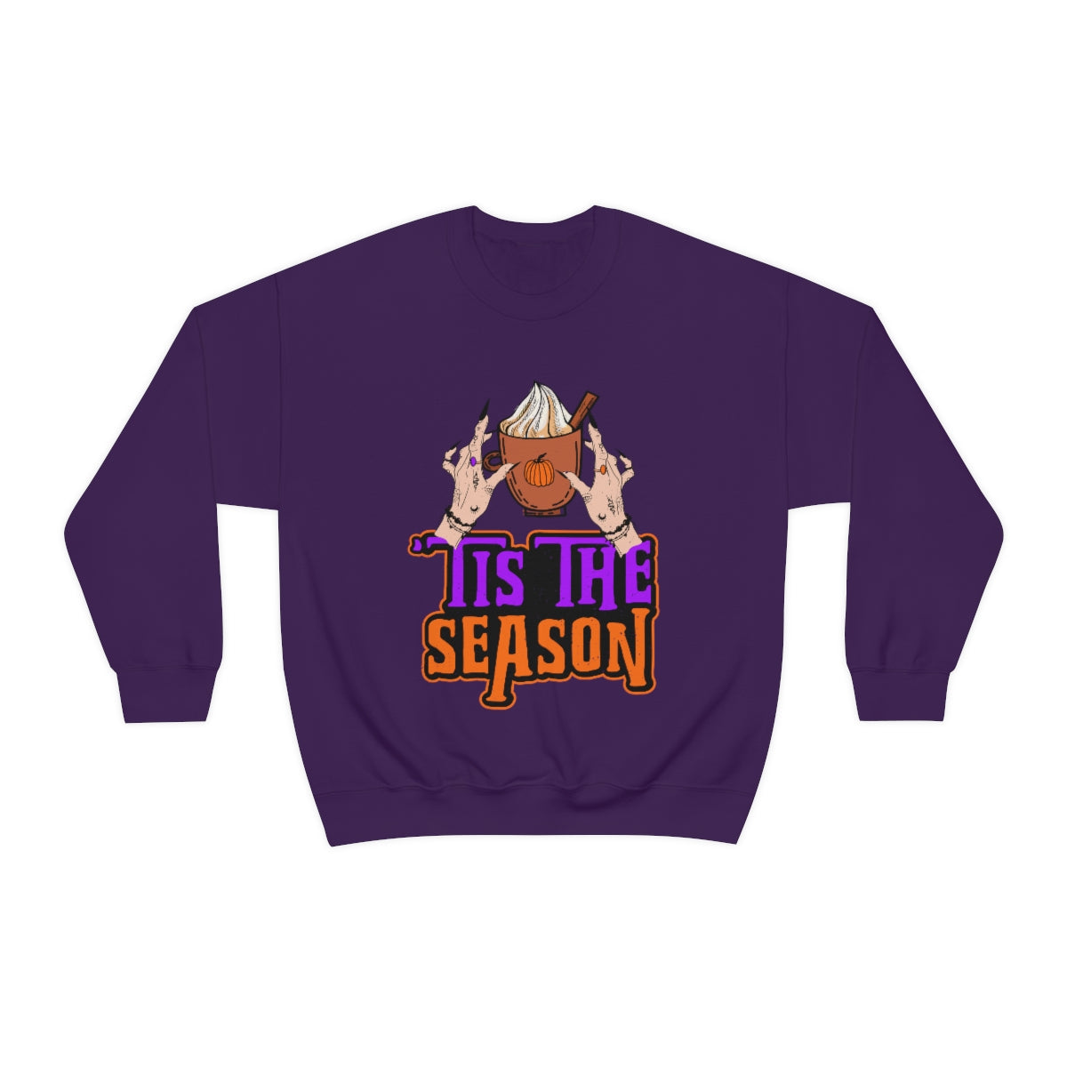 Tis the Season Pumpkin Spice Witch Shirt | Halloween Shirt | Coffee Shirt | Unisex Crewneck Sweatshirt