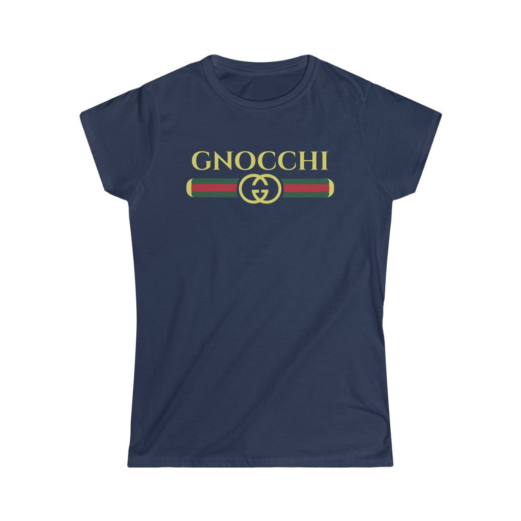 Gnocchi Pasta Funny Italian Shirt | Italy World Travel Gift | Women's Slim-fit Soft Style Tee