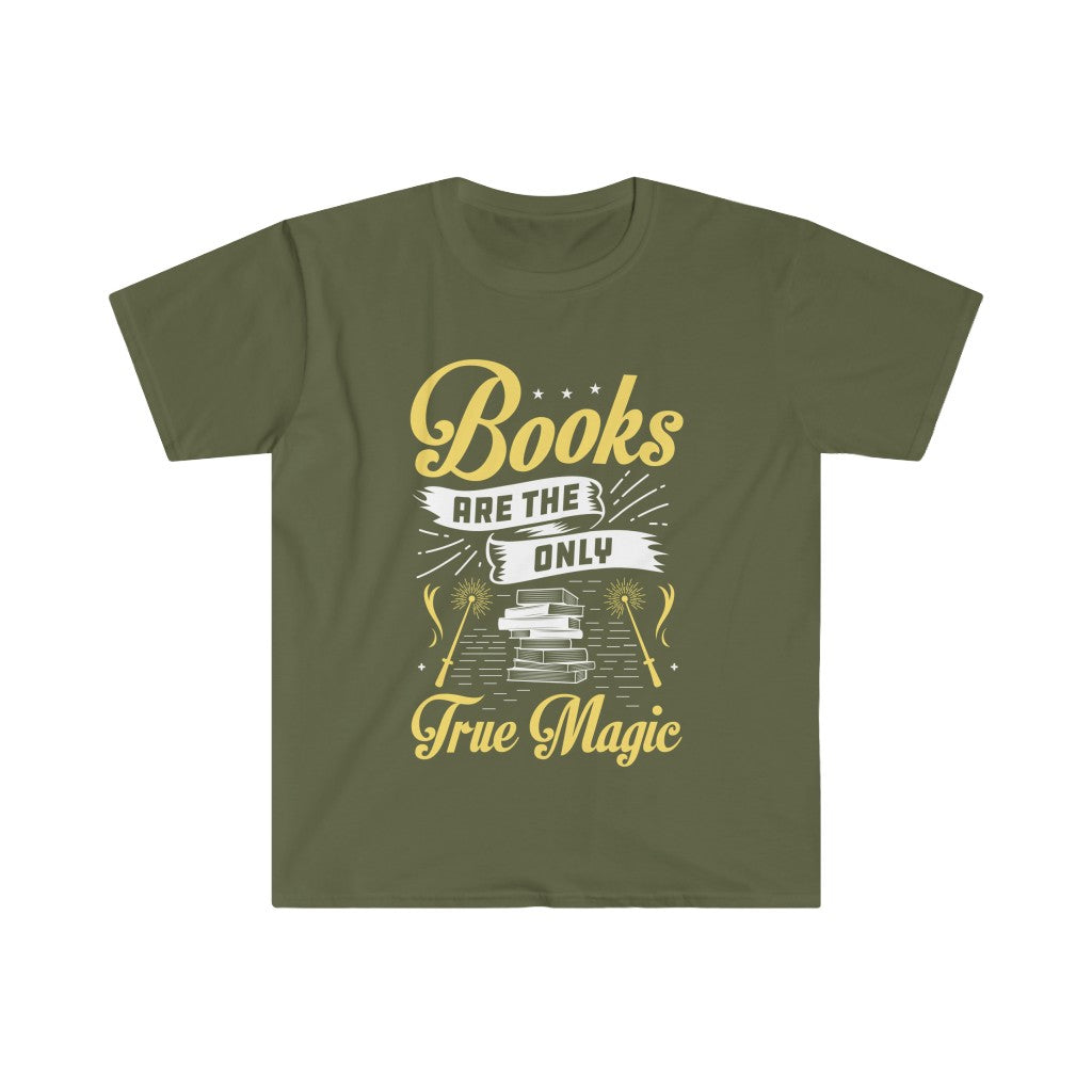 Book Magic Funny Book Worm Reading Shirt | Book Lover Gift | Unisex Soft Style T-Shirt