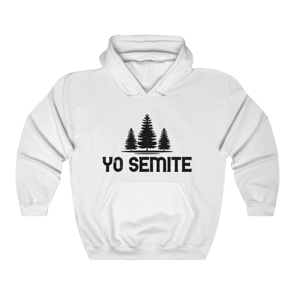 Yo Semite Yosemite Funny Jewish Shirt | Yosemite Camping Gift | Unisex Hooded Sweatshirt