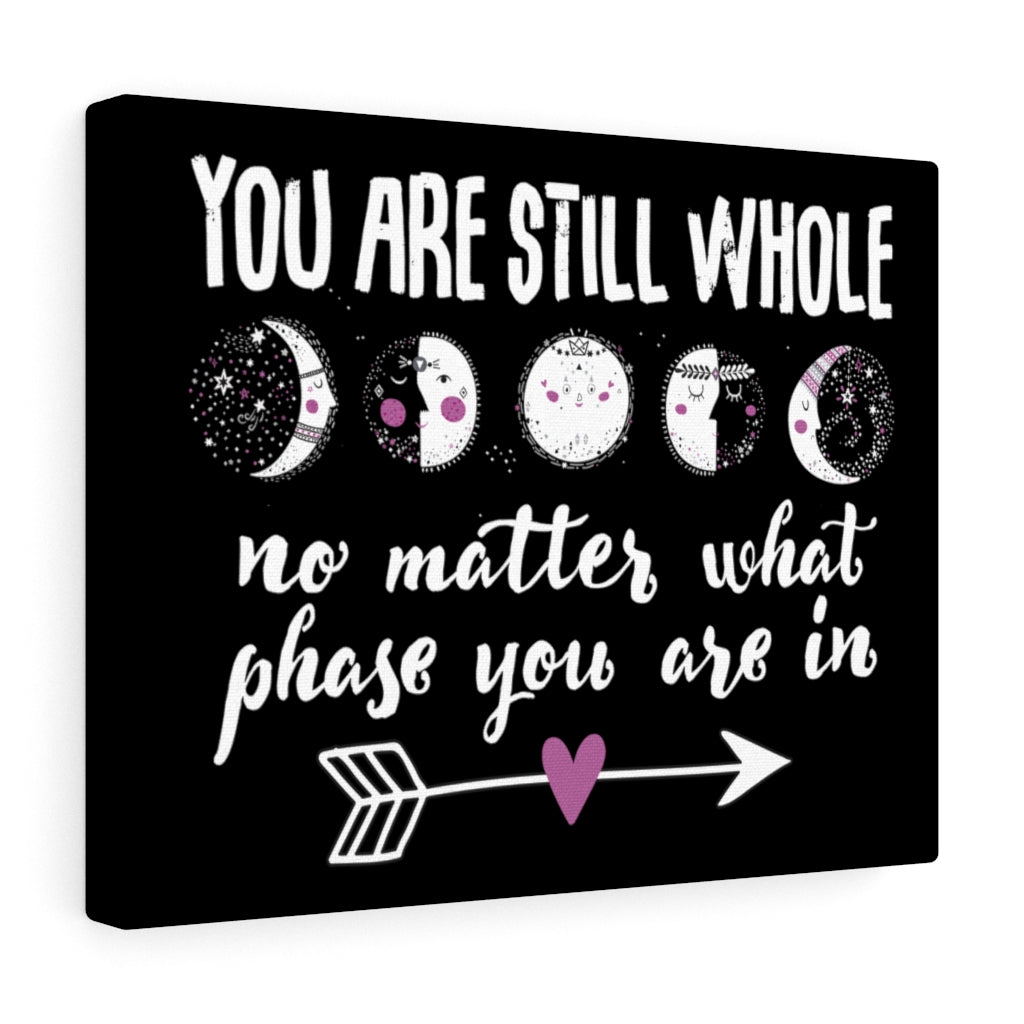 Still Whole Moon Phases Boho Art Wall Print | Teacher Gift Home Decor | Canvas Gallery Wraps