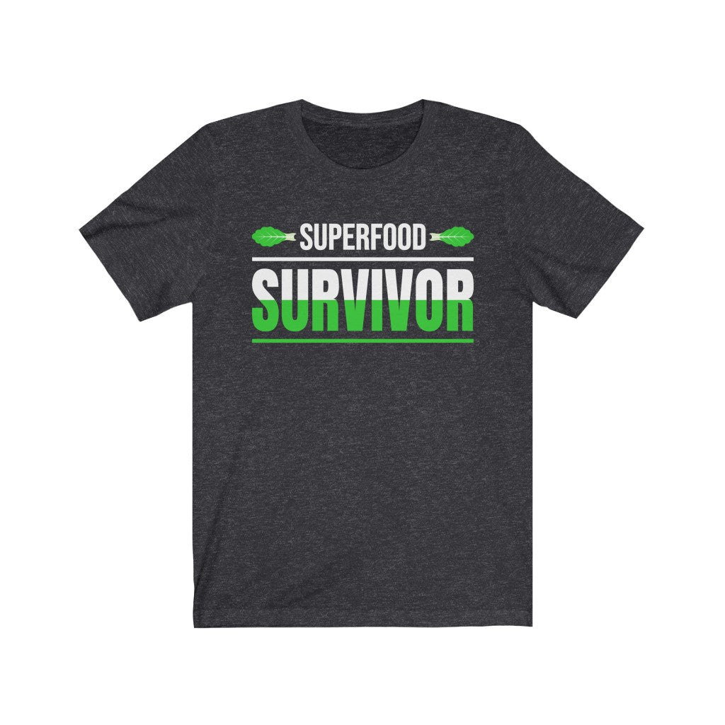Superfood Survivor Snarky Anti Diet Shirt | Bella Canvas Unisex Jersey T-shirt