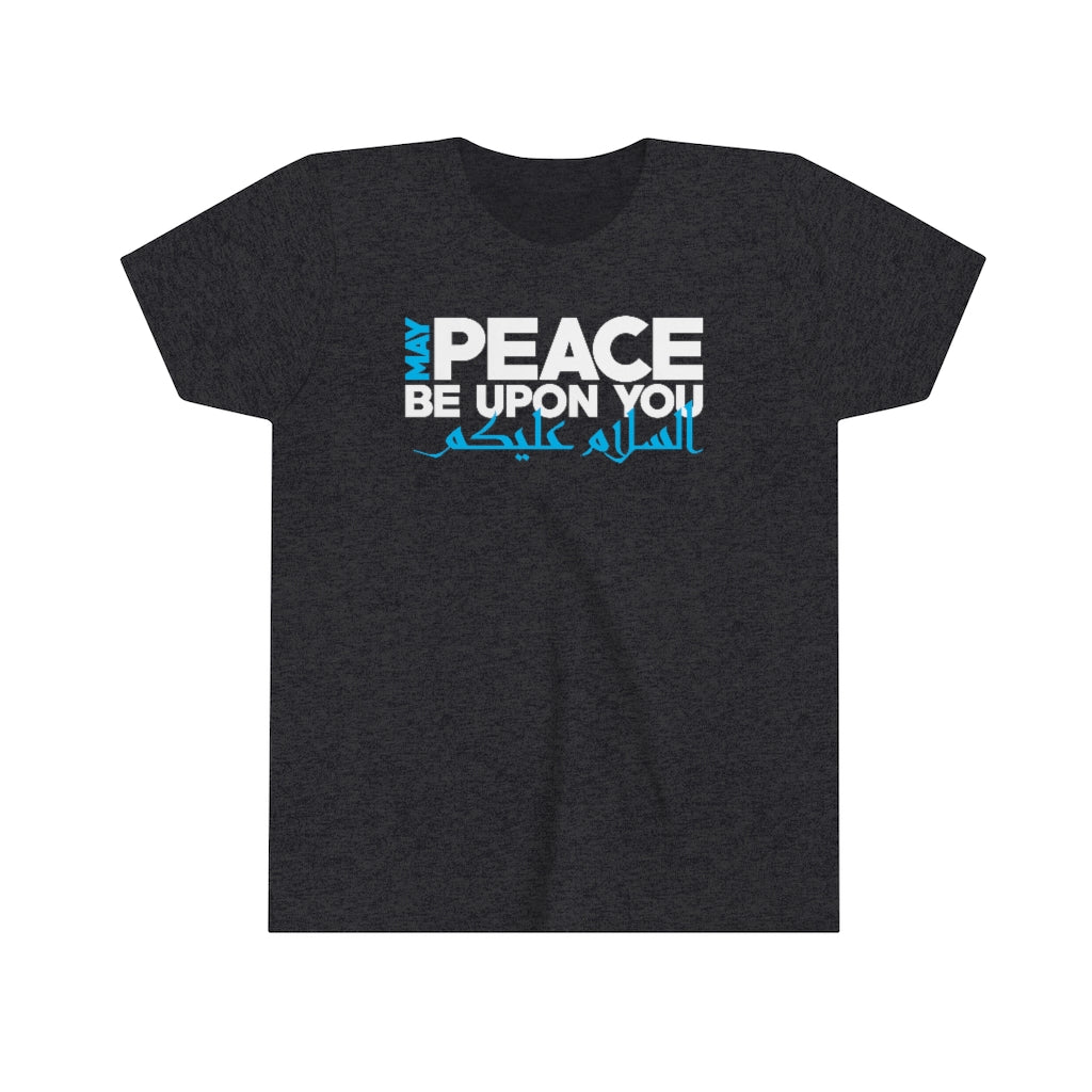 Peace Arabic Calligraphy Shirt | Muslim Gift | Peace Be Upon You Ramadan Gift | Youth Jersey T-shirt