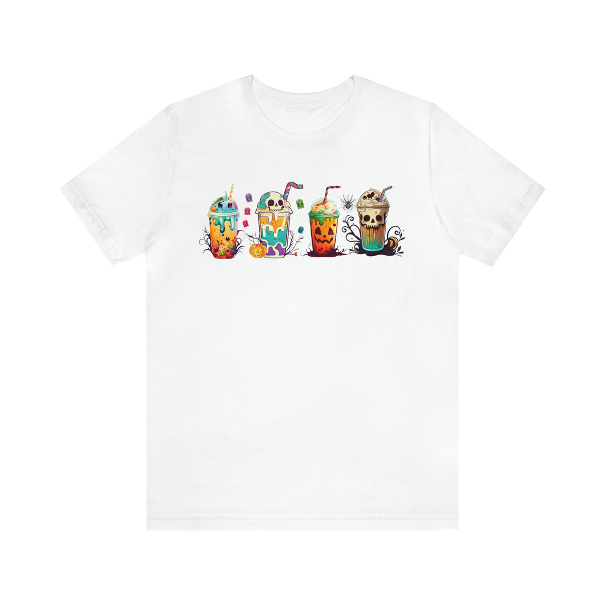 Fall Boba Tea Shirt | Halloween Bubble Tea Shirt | Spooky Halloween Shirt | Bubble Tea Gift For Her | Unisex Jersey T-shirt