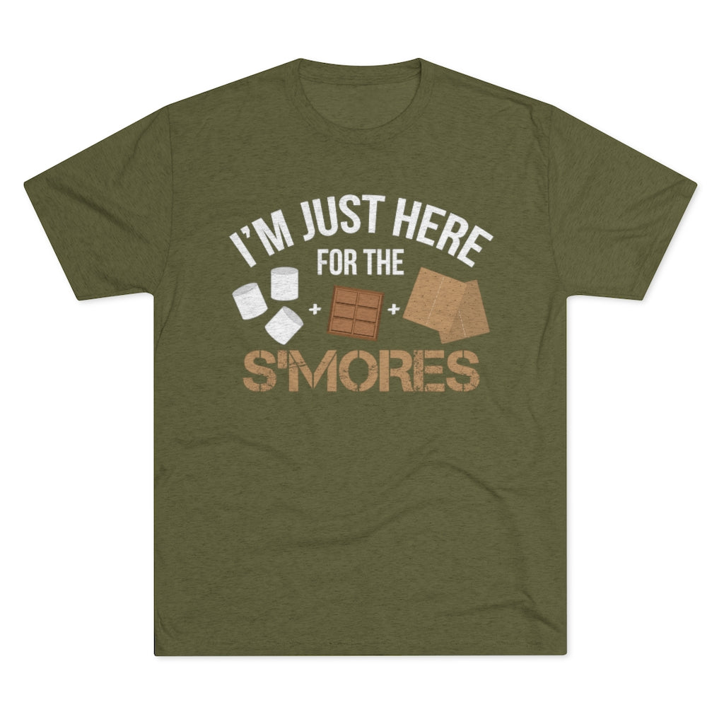 Smores Campfire Funny Camping Shirt | S'Mores Camping Gift | Men's  Tri-blend T-shirt