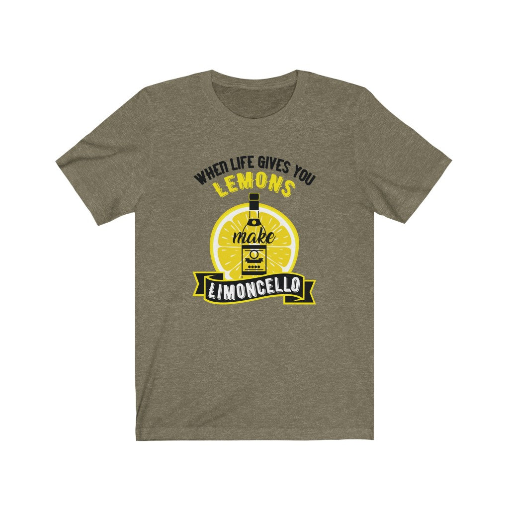Italian Limoncello Funny Drink Shirt | Italy Travel Lover Gift | Bella Canvas Unisex Jersey T-shirt