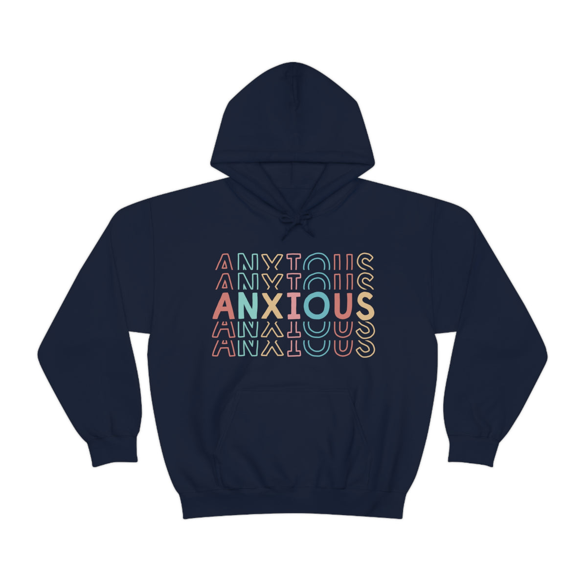 Anxiety Sweatshirt Hoodie | Mental Health Gift For Mom | Anxiety Shirt | Anxiety Gift For Her | Unisex Hooded Sweatshirt