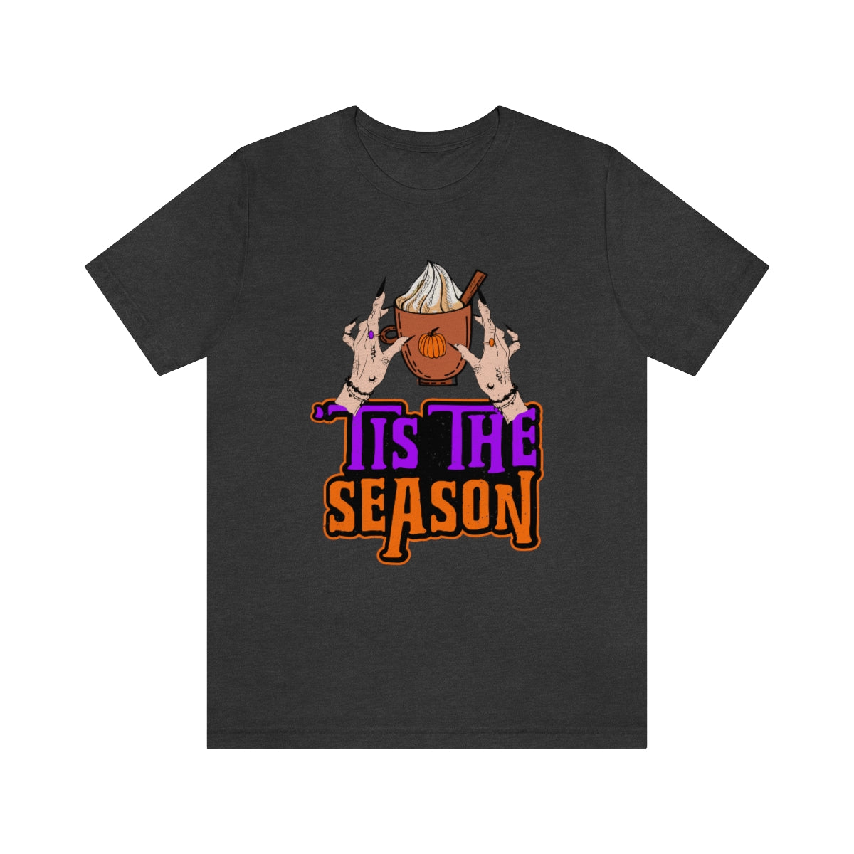 Tis the Season Pumpkin Spice Witch Shirt | Halloween Shirt | Coffee Shirt | Unisex Jersey T-shirt