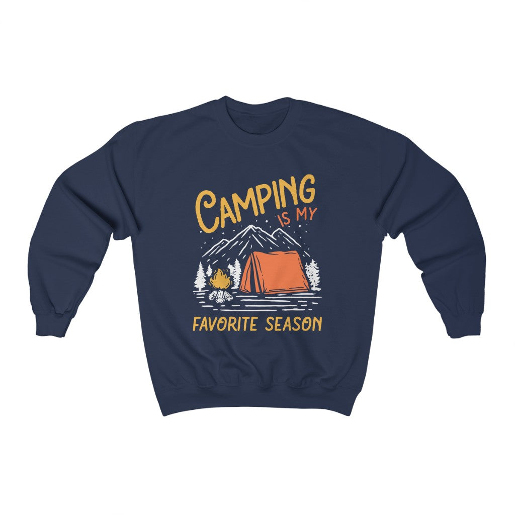 Camping Season Outdoor Adventure Shirt | Camping Gift | Unisex Crewneck Sweatshirt