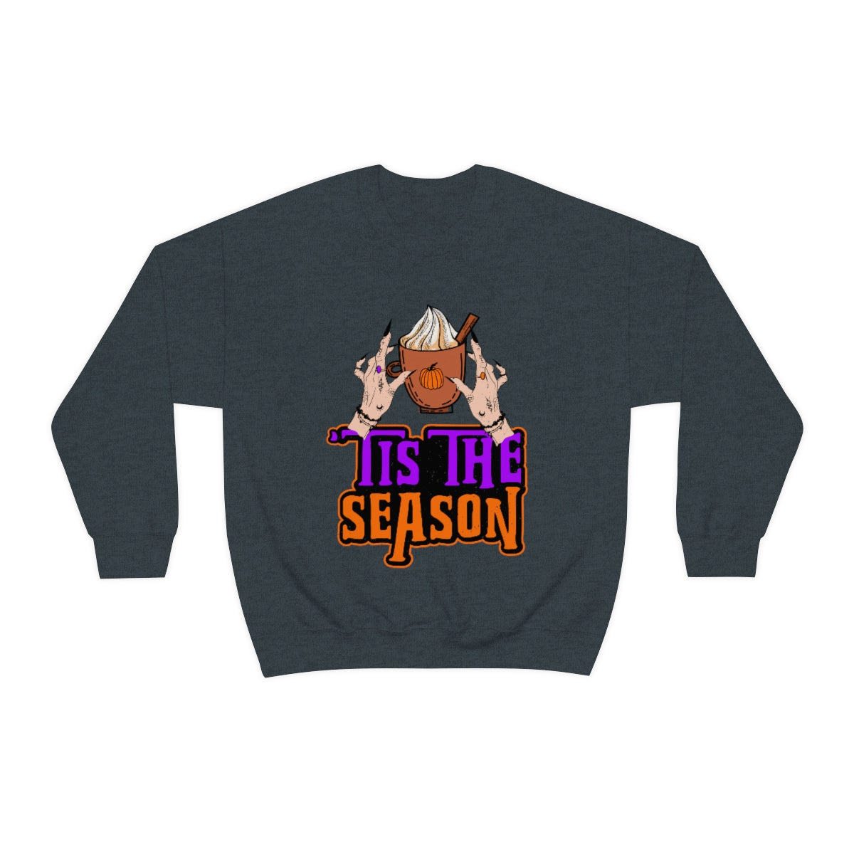 Tis the Season Pumpkin Spice Witch Shirt | Halloween Shirt | Coffee Shirt | Unisex Crewneck Sweatshirt