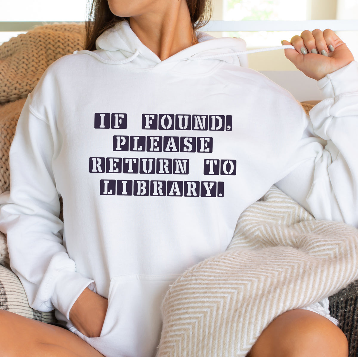Return To Library Shirt | Book Lover Shirt | Librarian Shirt | Reading Shirt | Unisex Hooded Sweatshirt