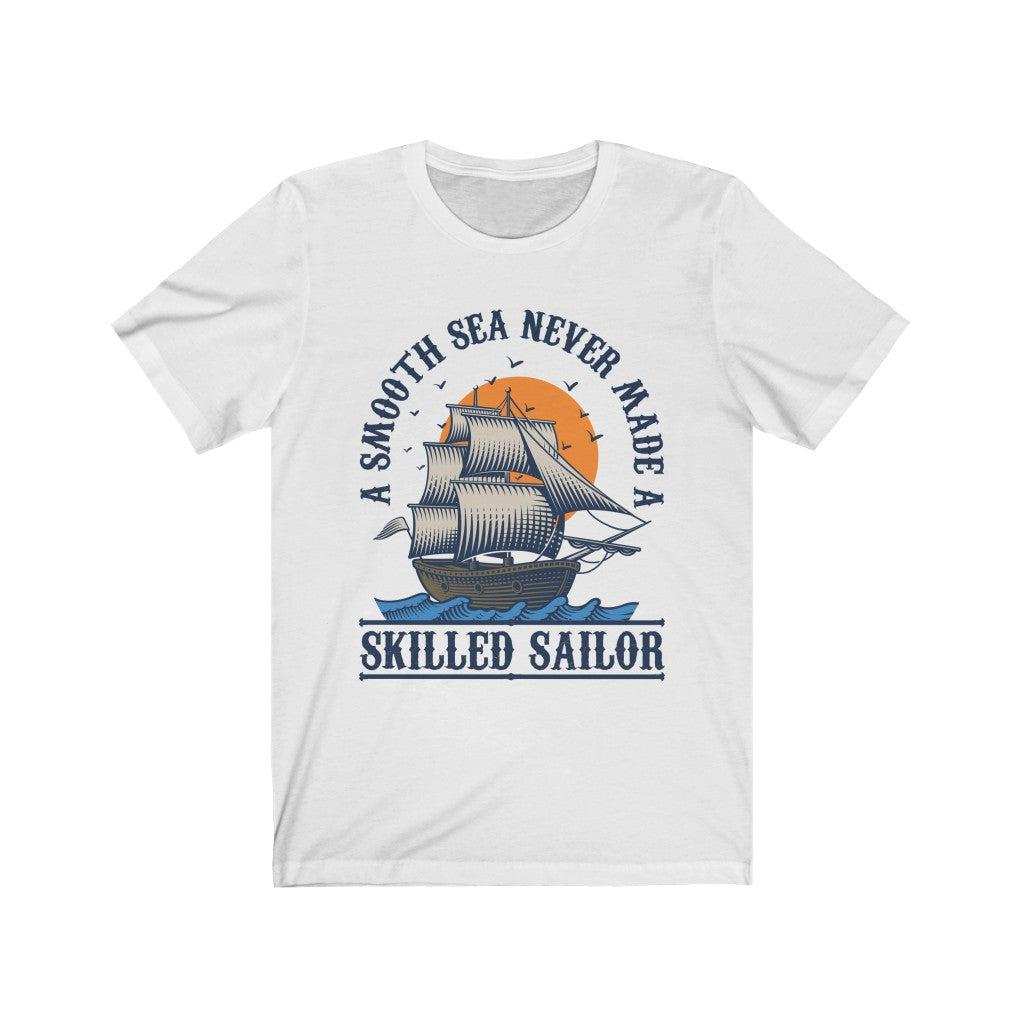 Smooth Seas School Psychology Shirt | Ocean Lover Sailor Shirt | Motivational Gift | Bella Canvas Unisex Jersey T-shirt