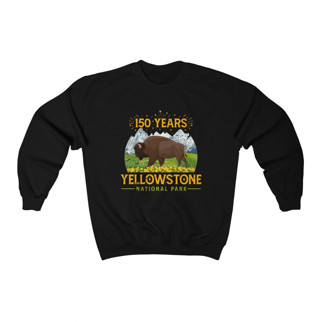 Yellowstone National Park Camping Shirt |Yellowstone 150th Anniversary Gift | Unisex Crewneck Sweatshirt