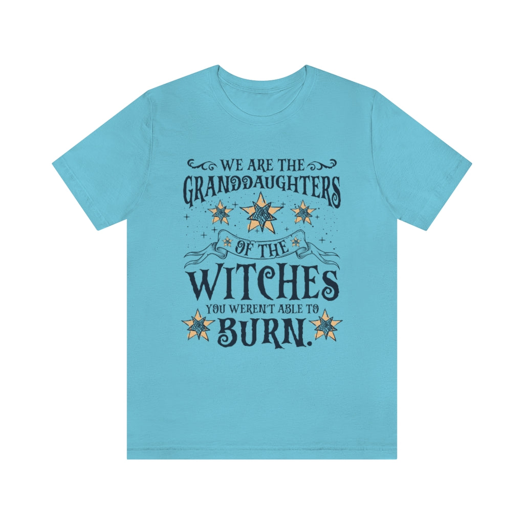 Granddaughters Girl Power Witch Shirt | Halloween Wiccan Gift | Unisex Jersey T-shirt