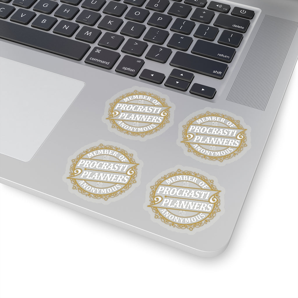 Procrastiplanner Funny Entrepreneur Stickers | Planning to Prosper Gift | Kiss-Cut Stickers
