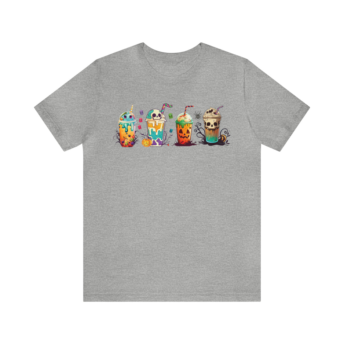 Fall Boba Tea Shirt | Halloween Bubble Tea Shirt | Spooky Halloween Shirt | Bubble Tea Gift For Her | Unisex Jersey T-shirt