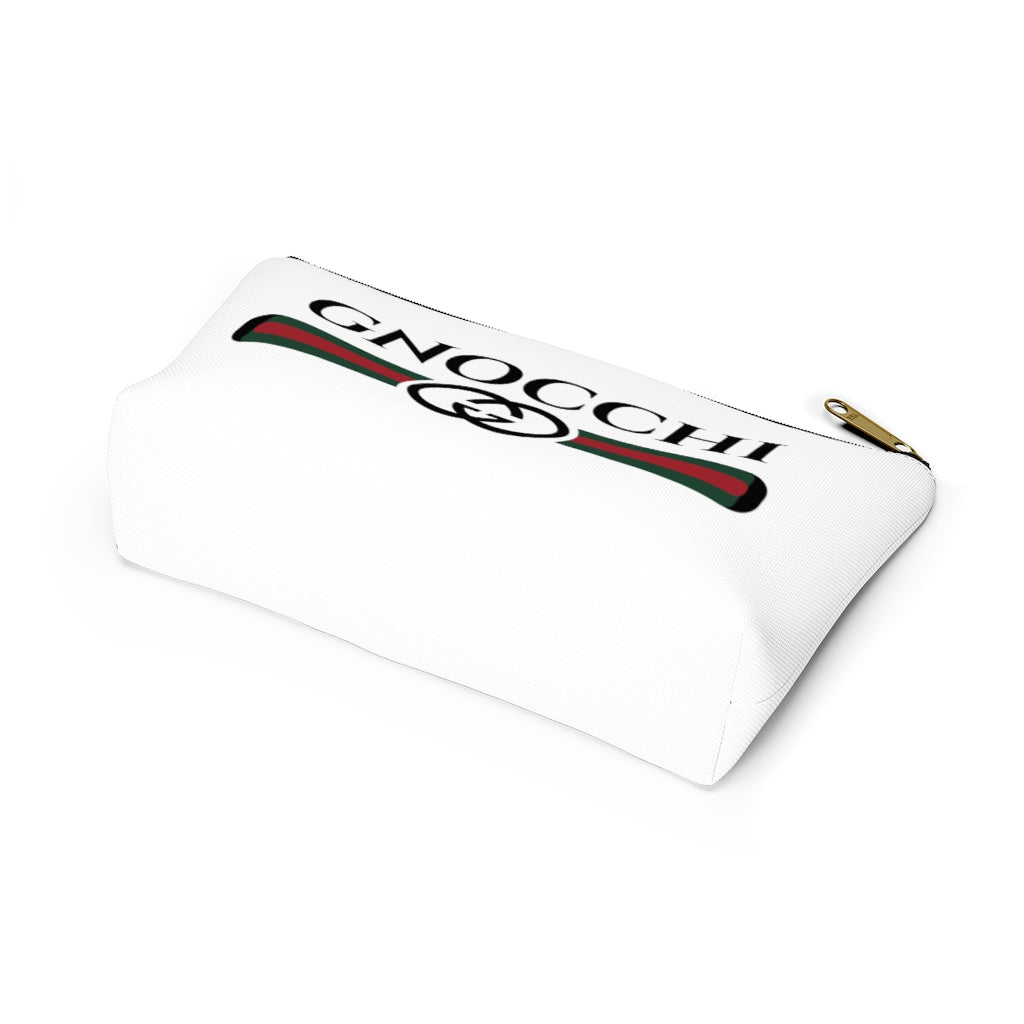 Gnocchi Pasta Designer Style Funny Makeup Cosmetic Bag | Italy World Travel Gifts | Accessory Pouch with T-Bottom