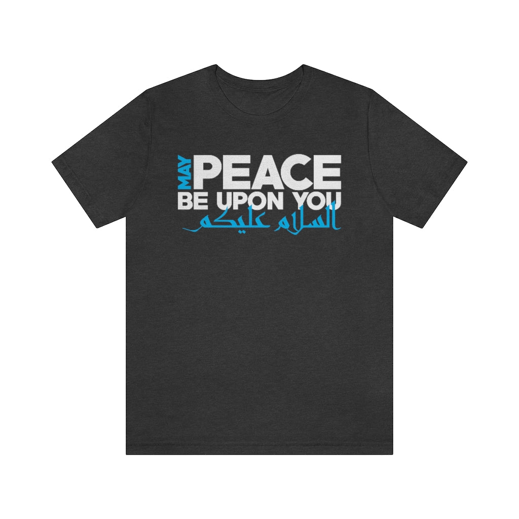 Peace Arabic Calligraphy Shirt | Muslim Gift | Peace Be Upon You Ramadan Gift | Unisex Jersey T-shirt