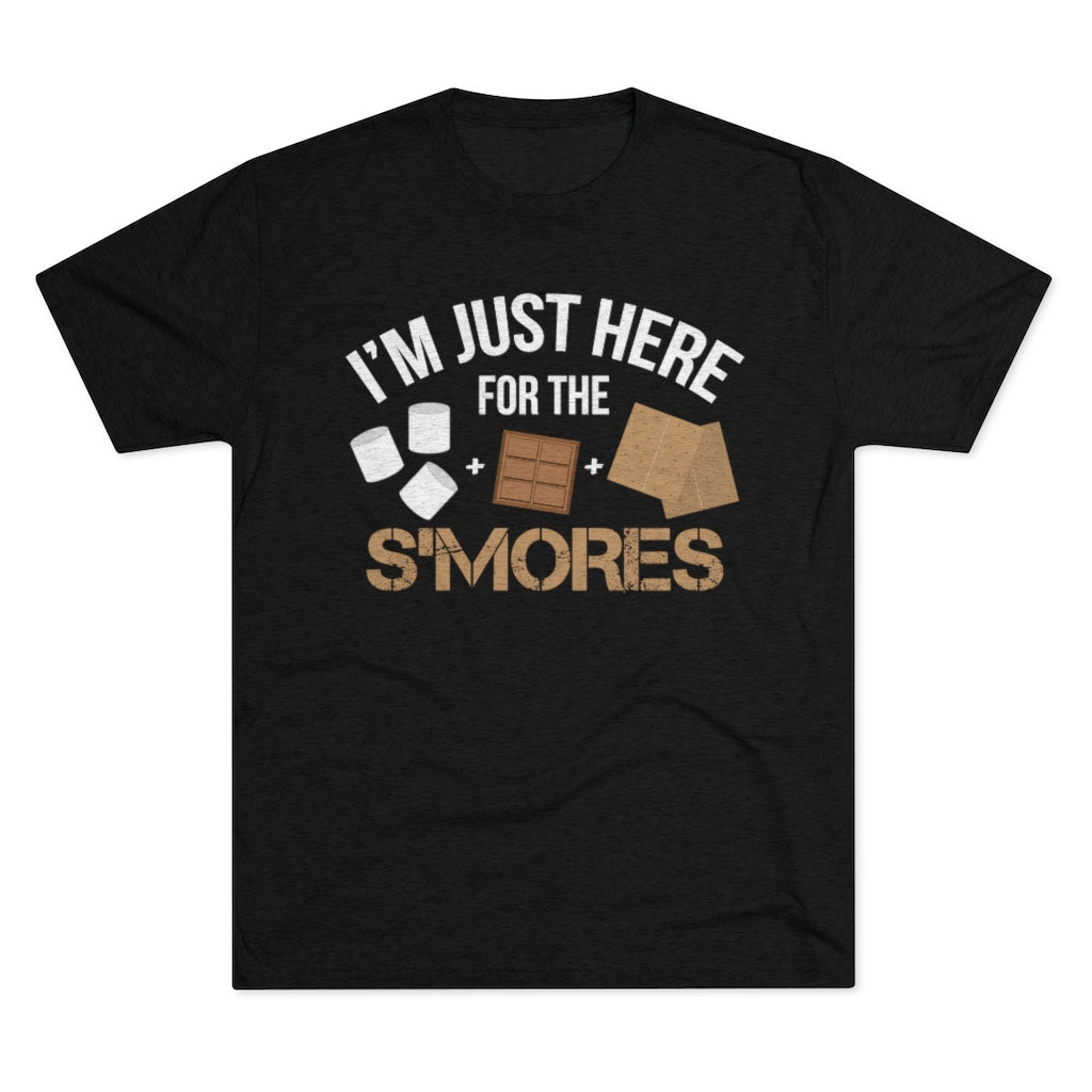 Smores Campfire Funny Camping Shirt | S'Mores Camping Gift | Men's  Tri-blend T-shirt
