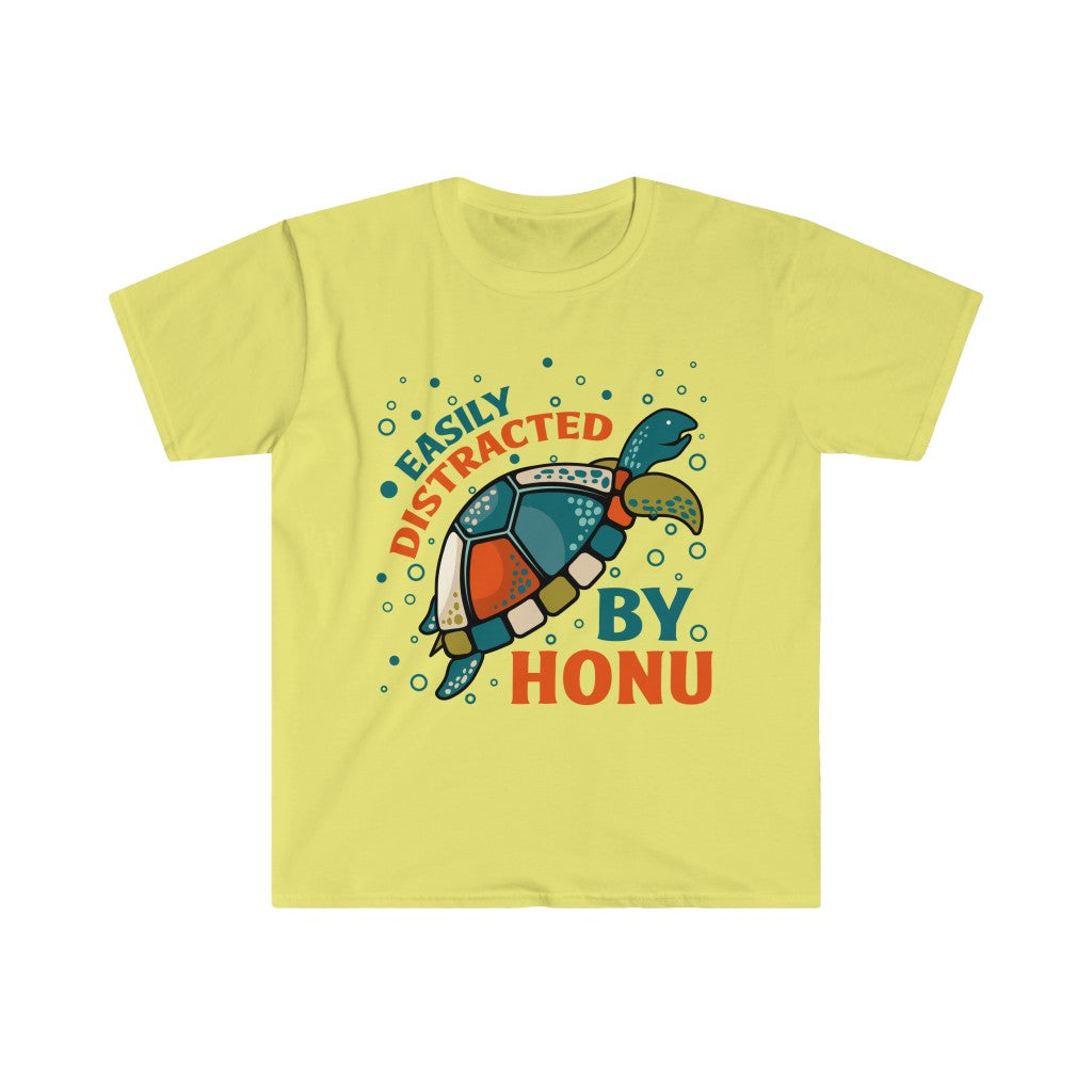 Distracted By Sea Turtles Beach Bum Shirt | Hawaiian Shirt | Unisex Soft Style T-Shirt
