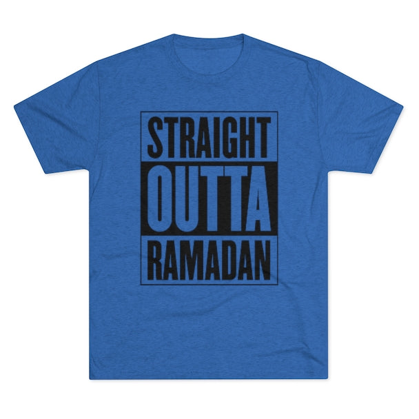 Straight OUtta Ramadan Shirt | Muslim Gift | Men's  Tri-blend T-shirt