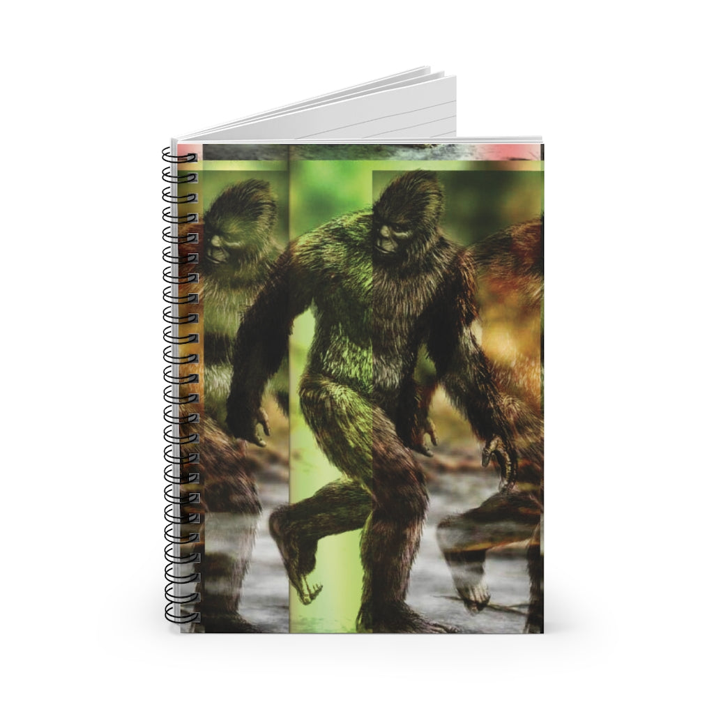 Bigfoot Pop Art Spiral Journal | Sasquatch Pop Culture Gift | Journal Spiral Notebook