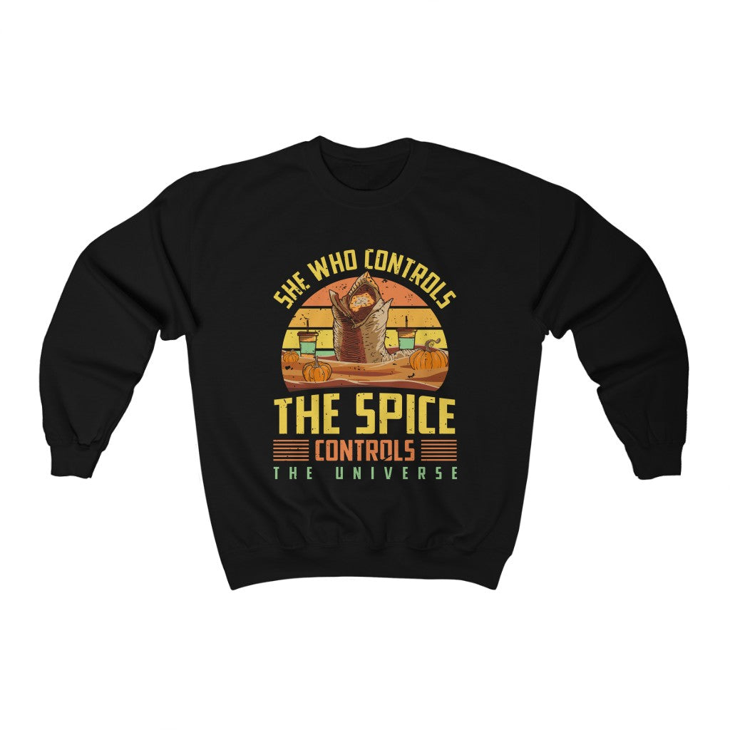 Dune Pumpkin Spice Funny Fall Shirt | Sci Fi Dune Gift | Gift For Her | Unisex Crewneck Sweatshirt