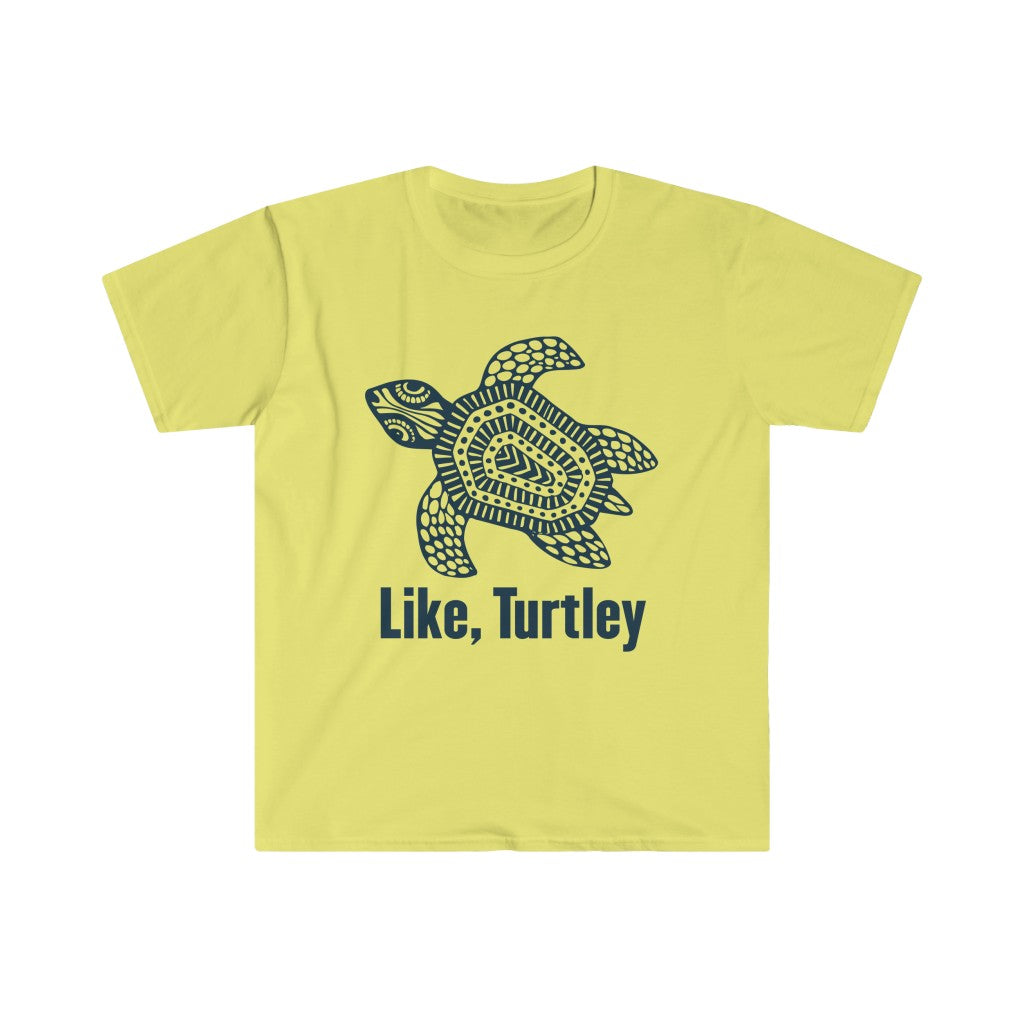 Turtley Funny Beach Bum Sea Turtle Shirt | Unisex Soft Style T-Shirt