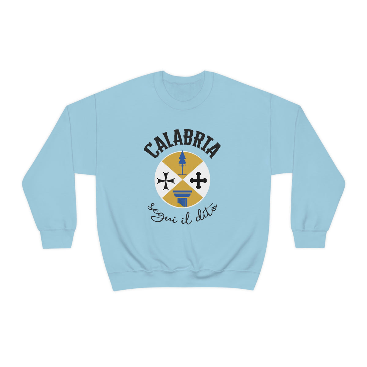 Calabria Italy Coat of Arms Travel Shirt | Italian World Travel Gift | | Unisex Crewneck Sweatshirt