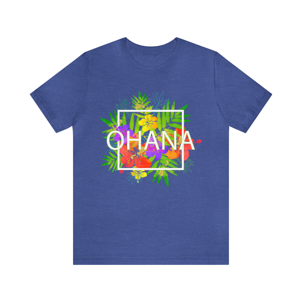 Ohana Means Family Beach Bum Tropical Shirt | Hawaii Life Shirt | Graphic Tees | Unisex Jersey T-shirt