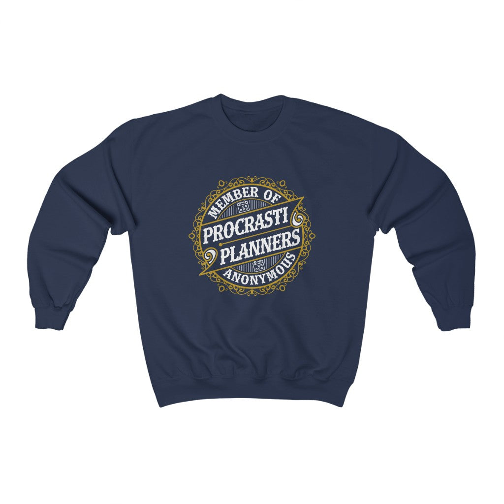 Procrastiplanner Funny Entrepreneur Shirt | Planning Prosper Gift | Unisex Crewneck Sweatshirt