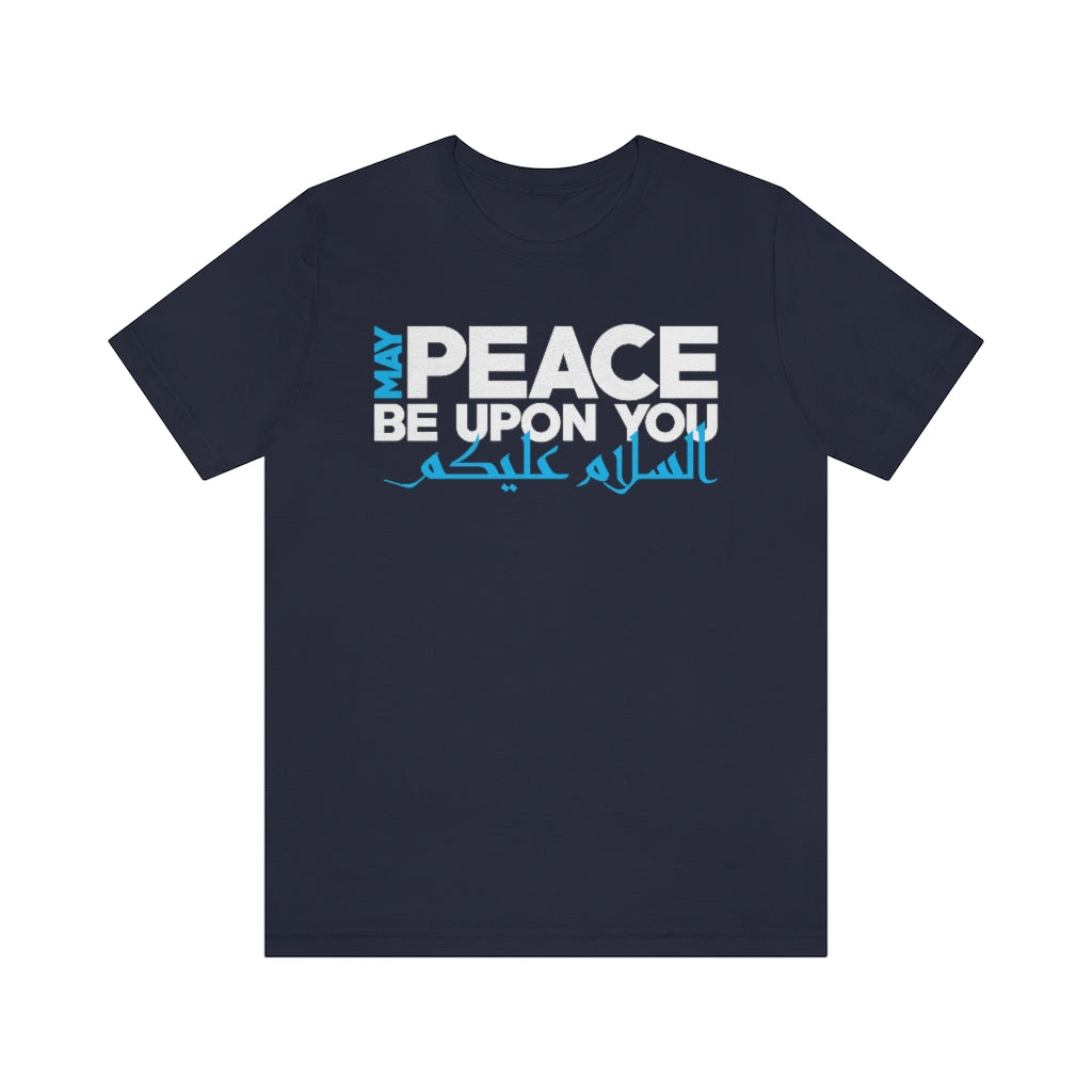 Peace Arabic Calligraphy Shirt | Muslim Gift | Peace Be Upon You Ramadan Gift | Unisex Jersey T-shirt