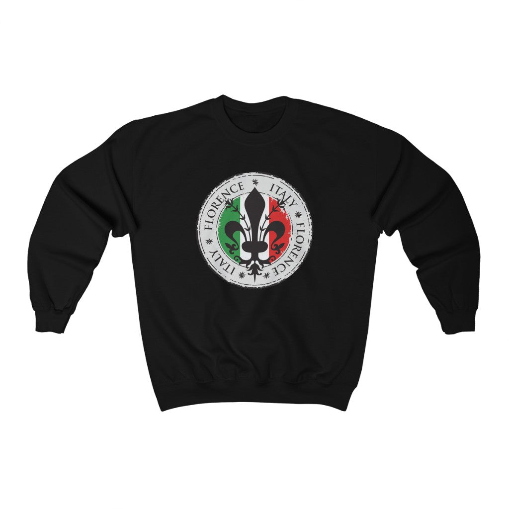 Florence Italy Fleur de Lis Shirt | Italian Flag Shirt | Unisex Crewneck Sweatshirt