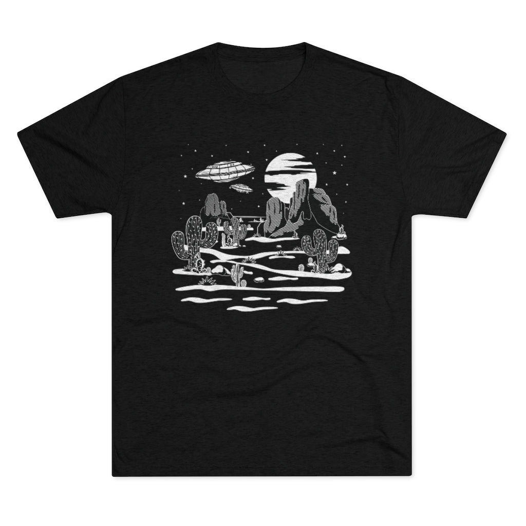 UFO Desert Camping Adventure Shirt | Great Outdoors Camping Gift | Men's  Tri-blend T-shirt