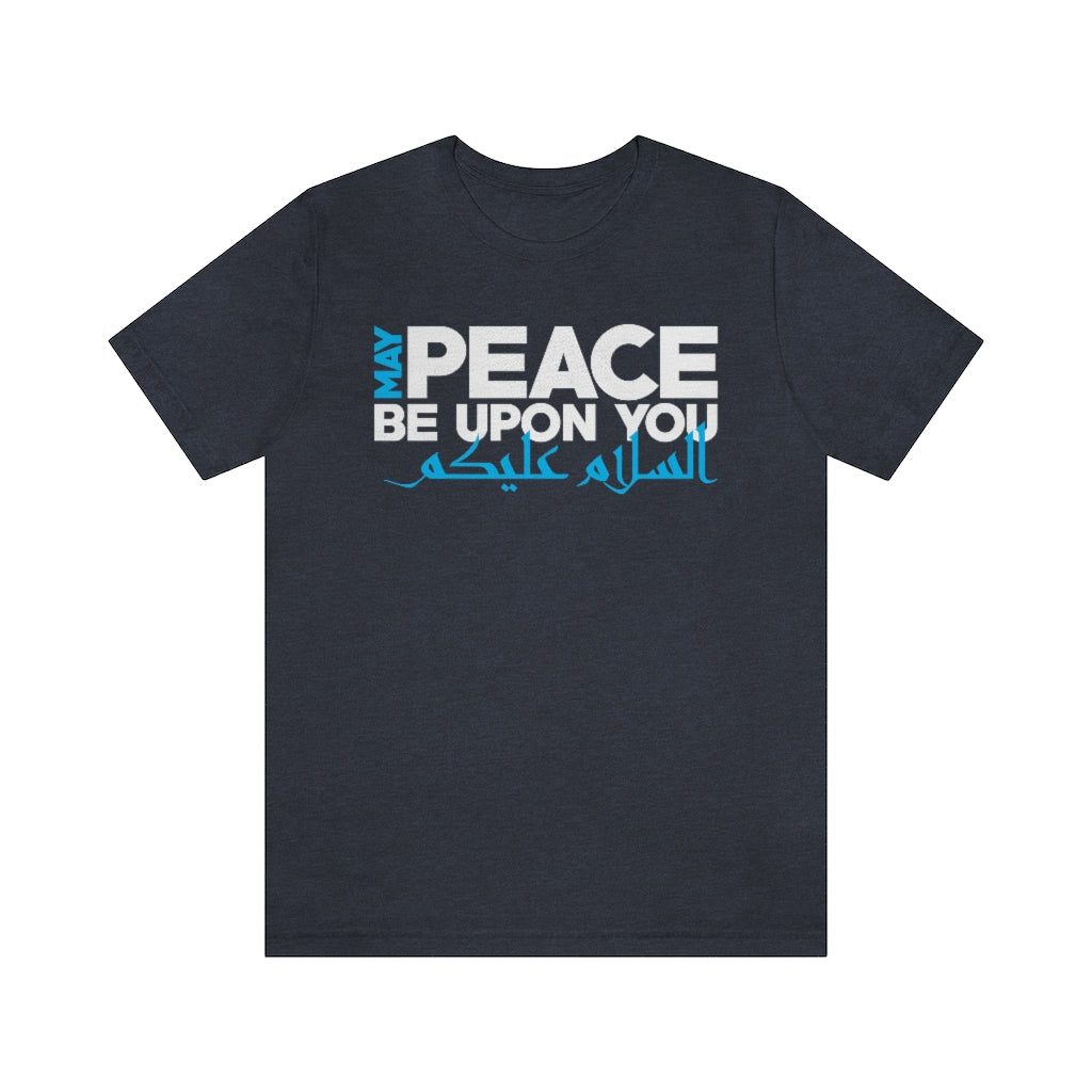 Peace Arabic Calligraphy Shirt | Muslim Gift | Peace Be Upon You Ramadan Gift | Unisex Jersey T-shirt