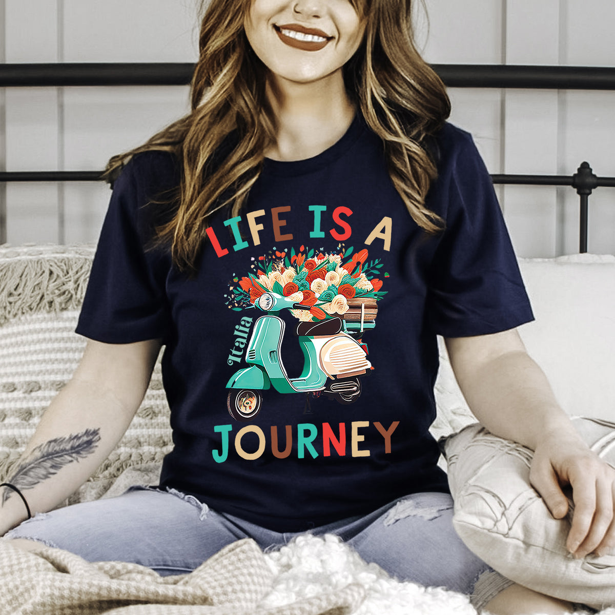 Life Is A Journey Italy Shirt | Italy Travel Gifts | Italy Vacation Shirt | Gift For Her | Unisex Jersey T-shirt
