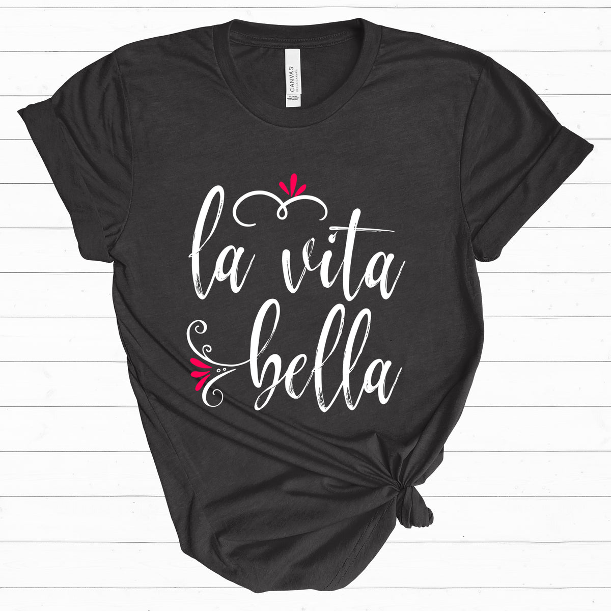 The Bella Vita Good Life World Travel Lover T-shirt | Italy Travel Gift | Unisex Jersey T-shirt