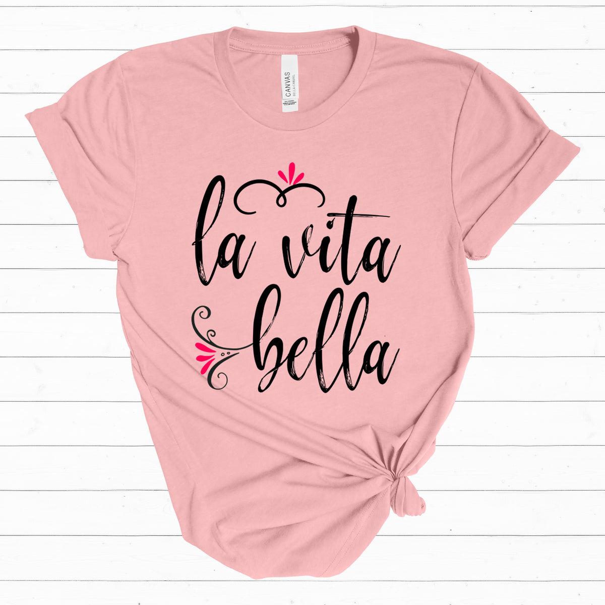 The Bella Vita Good Life World Travel Lover T-shirt | Italy Travel Gift | Unisex Jersey T-shirt
