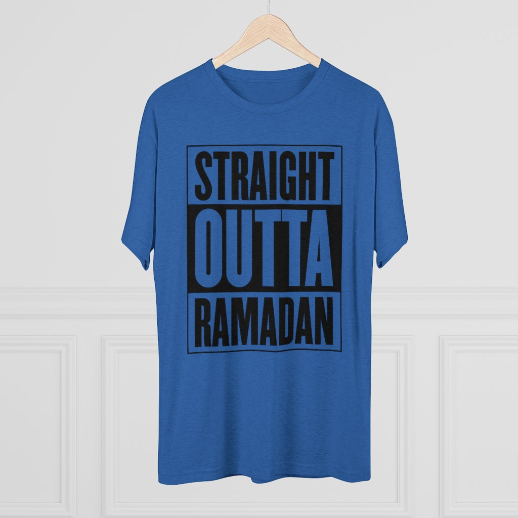 Straight OUtta Ramadan Shirt | Muslim Gift | Men's  Tri-blend T-shirt