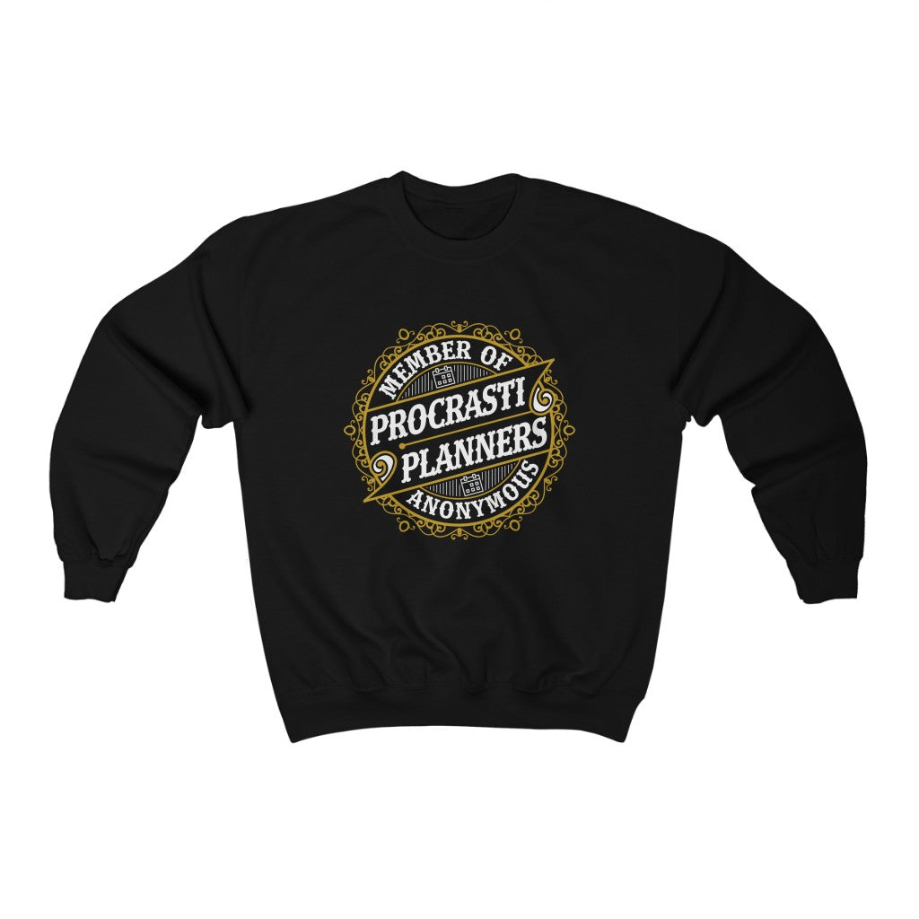 Procrastiplanner Funny Entrepreneur Shirt | Planning Prosper Gift | Unisex Crewneck Sweatshirt