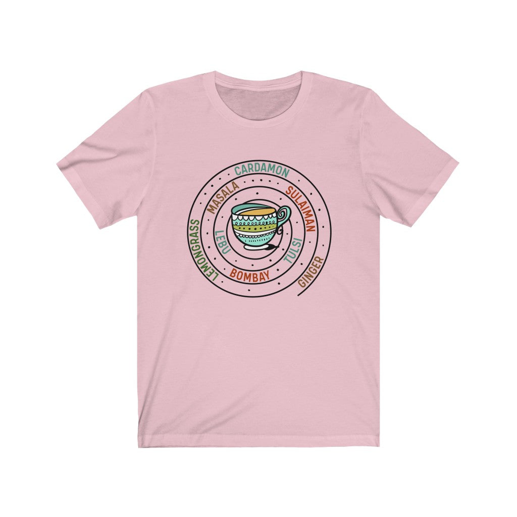 Chai Tea Types | Masala Chai Tea Shirt | Graphic Tees | Bella Canvas Unisex Jersey T-shirt