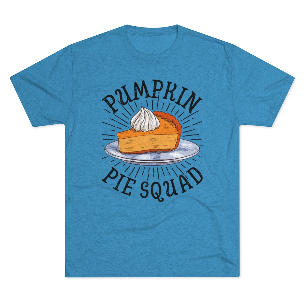 Pumpkin Pie Squad Goals Funny Fall Shirt | Thanksgiving Holiday Shirt | Men's Tri-blend T-shirt