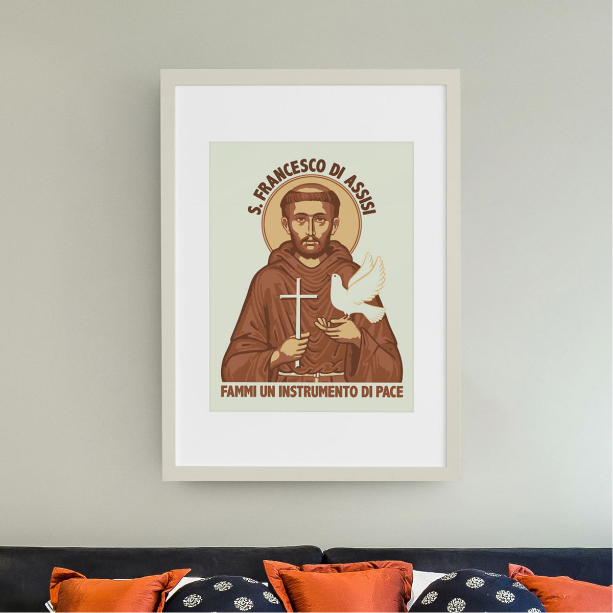 St Francis of Assisi Prayer Wall Art Print